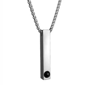 Personalized straight bar Necklace